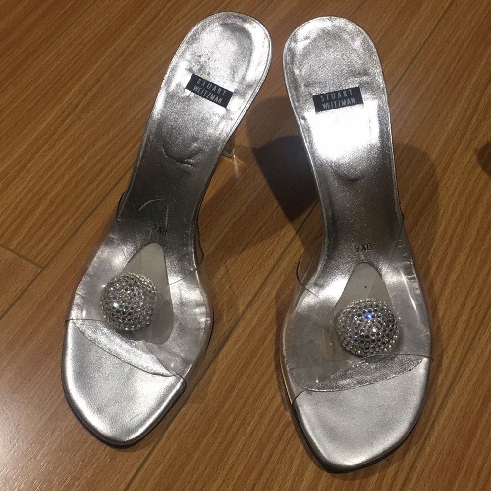 Silver High Heels